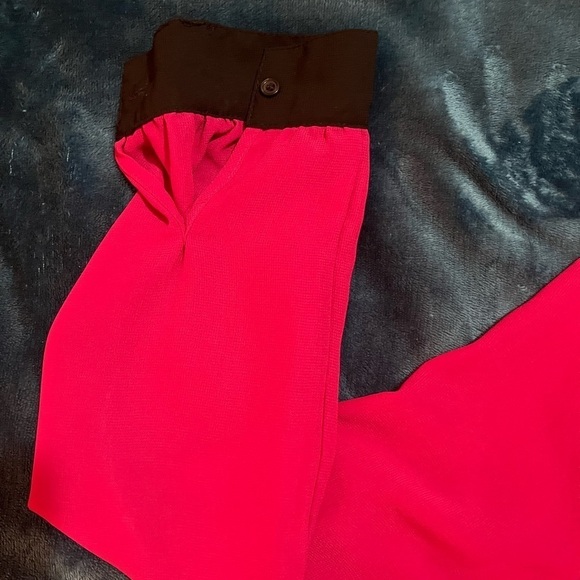 Blouse size large by Miss Tina(Tina Knowles) fushia color! Size L 12-14 - Picture 10 of 11